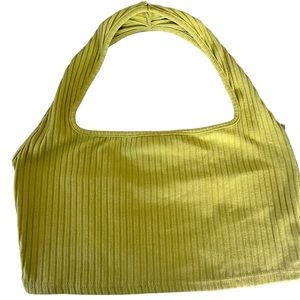 Green halter crop top